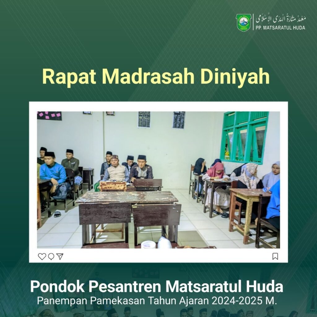 Madrasah Diniyah WA Taklimiyah Gelar Rapat Dewan Guru dan Pengelola dengan Tema Peningkatan Kualitas Pendidikan